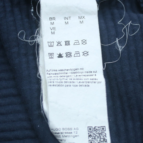 Hugo Boss Men's Blue Slim Fit Logo Crew Neck Sweatshirt M