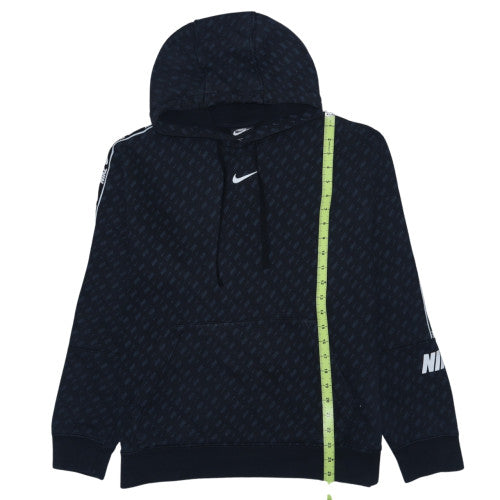 Nike Men's Black Pullover Hoodie L Sports Logo Standard Fit