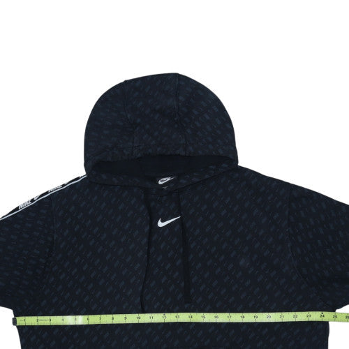 Nike Men's Black Pullover Hoodie L Sports Logo Standard Fit