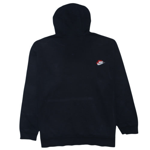 Nike Men's Black Pullover Hoodie 2XL Embroidered Logo Fleece Sweatshirt