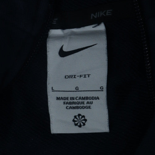 Nike Men’s Black Full Zip Hoodie L Sports Dri-FIT Sweatshirt