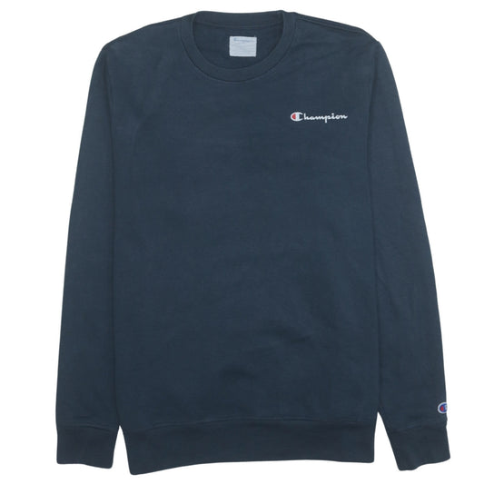 Champion Men’s Blue Crew Neck Logo Sweatshirt Size L
