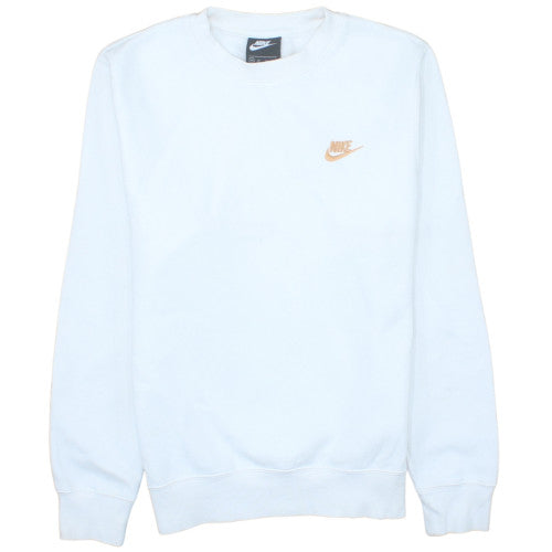Nike Men's White XS Crew Neck Pullover Sweatshirt