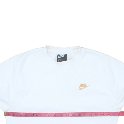 Nike Men's White XS Crew Neck Pullover Sweatshirt