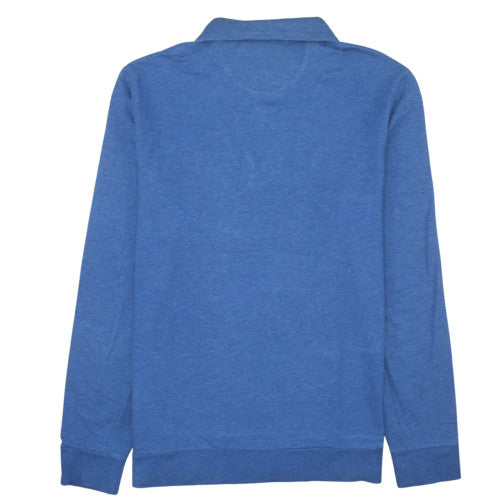 Ralph Lauren Polo Golf Blue Men's L Henley Sweatshirt Classic Collar