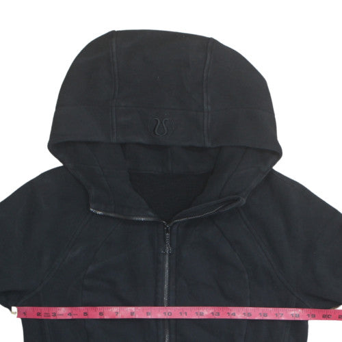 Lululemon Unisex Black Full Zip Hoodie Fleece Size M