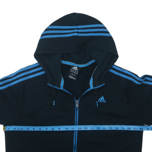 Adidas Men’s Black Full Zip Hoodie L Sports Fleece Jacket