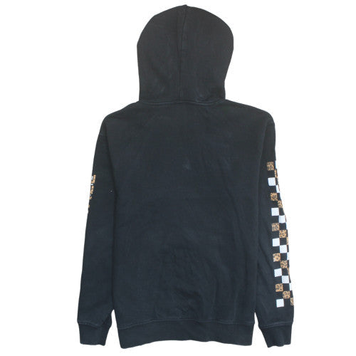 Vans Womens Black Pullover Hoodie M Animal Print Logo Off The Wall