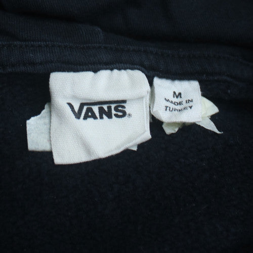 Vans Womens Black Pullover Hoodie M Animal Print Logo Off The Wall
