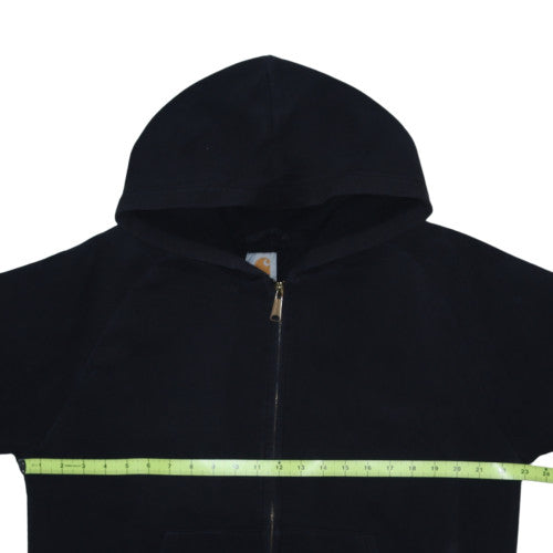 Carhartt Men's Black Full Zip Fleece Hoodie L Regular Fit