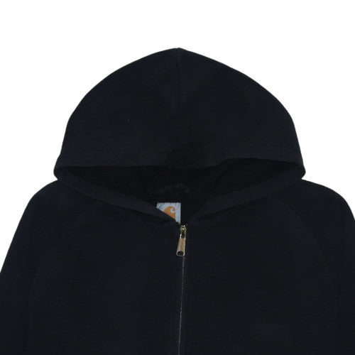 Carhartt Men's Black Full Zip Fleece Hoodie L Regular Fit