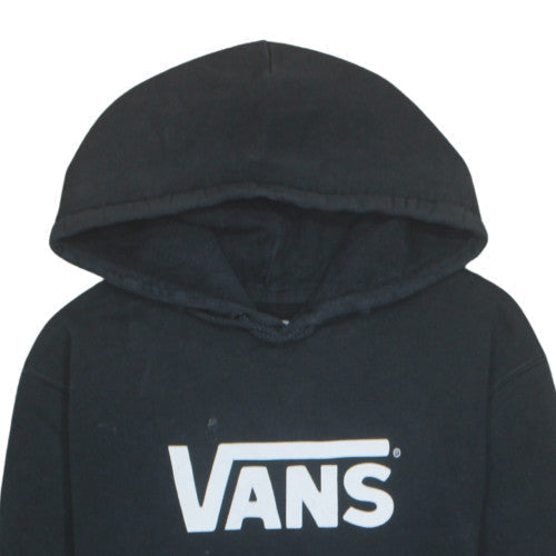 Vans Men's Black Pullover Hoodie M Regular Fit Logo Fleece Sweatshirt