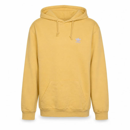adidas Men's Yellow Pullover Hoodie Small Fleece Sportswear
