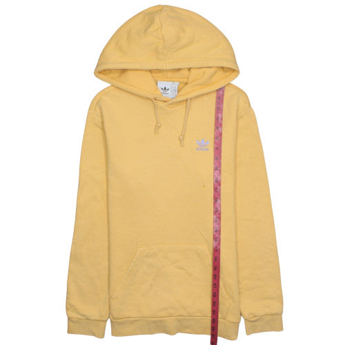 adidas Men's Yellow Pullover Hoodie Small Fleece Sportswear