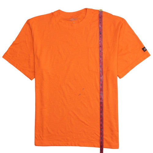 Dickies Men's Orange Crew Neck Short Sleeve Work T-Shirt XL