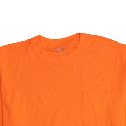 Dickies Men's Orange Crew Neck Short Sleeve Work T-Shirt XL