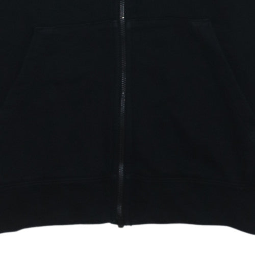 Nike Men’s Black Full Zip Hoodie M Regular Fit Fleece Sportswear
