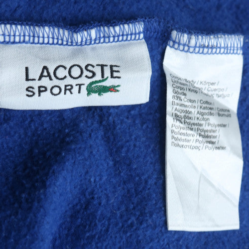 Lacoste Sport Men's Blue 2XL Full Zip Hoodie Lightweight Cotton Blend