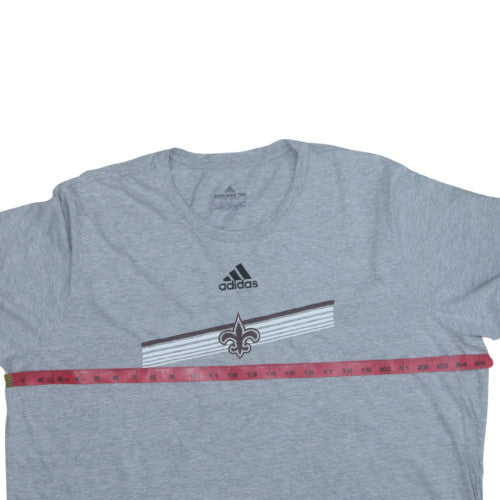 Adidas Men's Grey 2XL Amplifier Sports Graphic Crew Neck T-Shirt