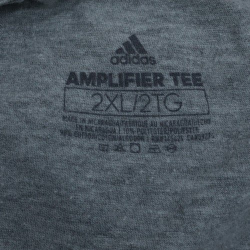 Adidas Men's Grey 2XL Amplifier Sports Graphic Crew Neck T-Shirt