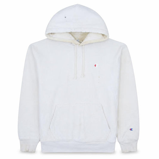 Champion Men’s White Reverse Weave Pullover Hoodie Size L