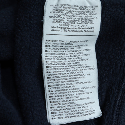 Nike Men's Blue Full Zip Hoodie M Fleece Sweatshirt