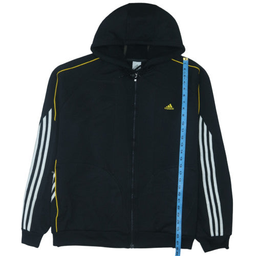 Adidas Men's Black 2XL Track Jacket Hooded Full Zip Sportswear