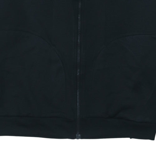 Adidas Men's Black 2XL Track Jacket Hooded Full Zip Sportswear