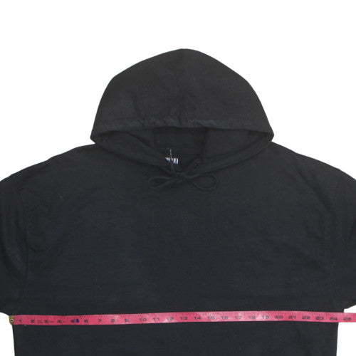 Nirvana Women's Black Pullover Hoodie Small Graphic Print Cotton Blend