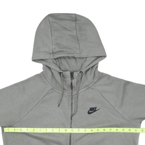 Nike Men's Grey Full Zip Hoodie Medium Regular Fit Fleece