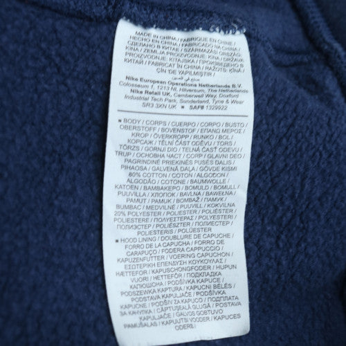 Nike Men's Blue Pullover Hoodie L Sports Fleece Sweatshirt