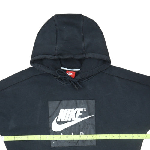 Nike Men's Black Pullover Hoodie M Logo Fleece Sweatshirt