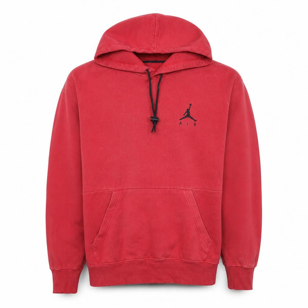 Jordan Men's Red Pullover Hoodie Medium Regular Fit Fleece