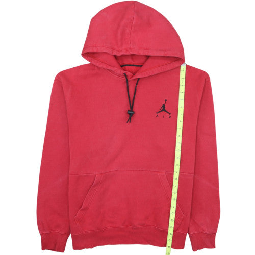 Jordan Men's Red Pullover Hoodie Medium Regular Fit Fleece