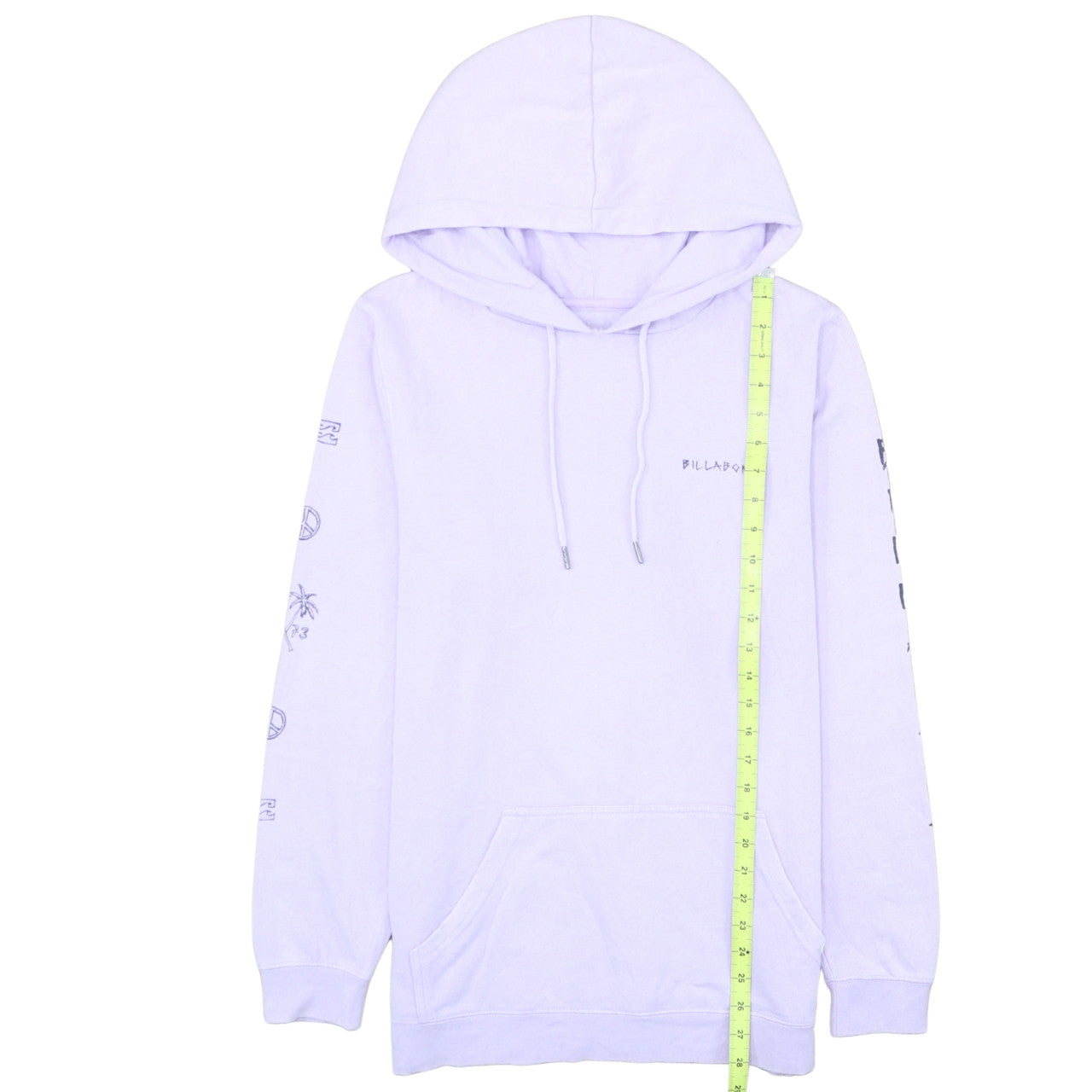 Billabong Women's Purple Hoodie Size 12 Pullover Graphic Print