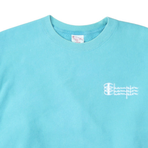 Champion Men's Blue Crew Neck Reverse Weave Sweatshirt Size L