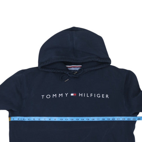 Tommy Hilfiger Women Navy Blue Pullover Hoodie XL Cotton Blend