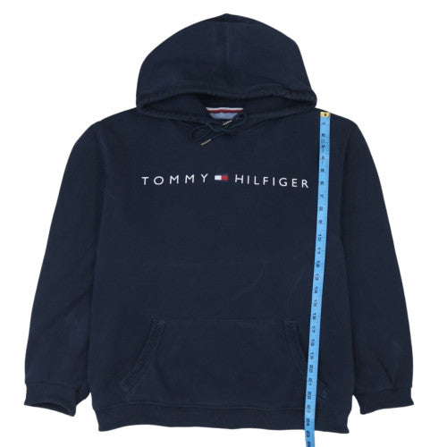 Tommy Hilfiger Women Navy Blue Pullover Hoodie XL Cotton Blend