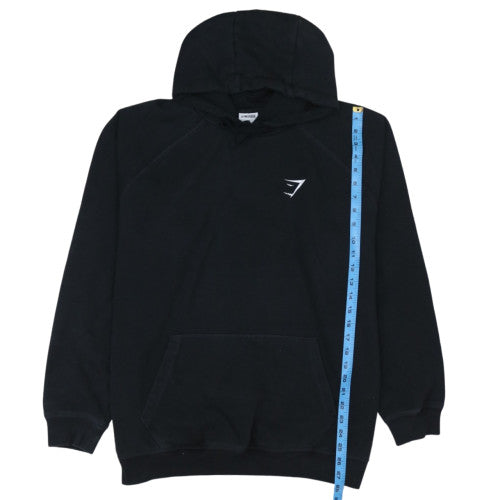 Gymshark Mens Black 2XL Pullover Hoodie Regular Fit Fleece