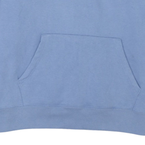 Champion Men's Blue Pullover Hoodie L Fleece Logo Sportswear