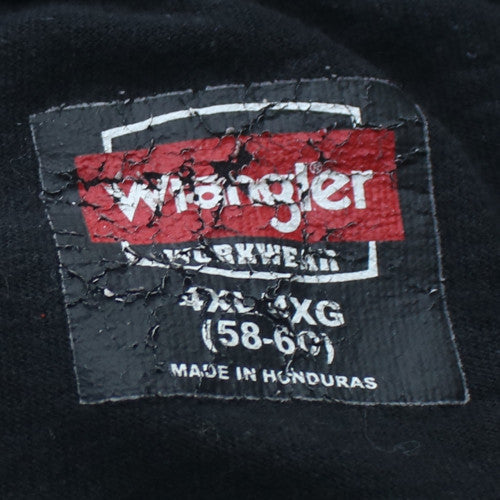 Wrangler Men's Black 4XL Pocket Crew Neck Cotton T-Shirt