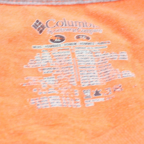 Columbia Men's Orange Short Sleeve Graphic Outdoor T-Shirt M
