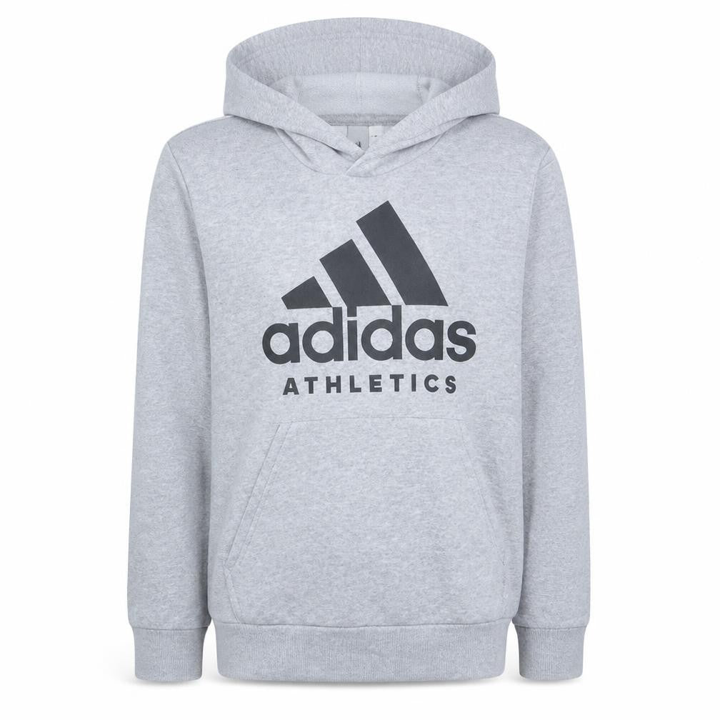 Adidas Mens Grey Hoodie Athletics Pullover Sweatshirt Size M