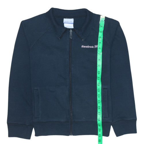 Reebok Women Navy Full Zip Sweatshirt Size M Classic Sportswear
