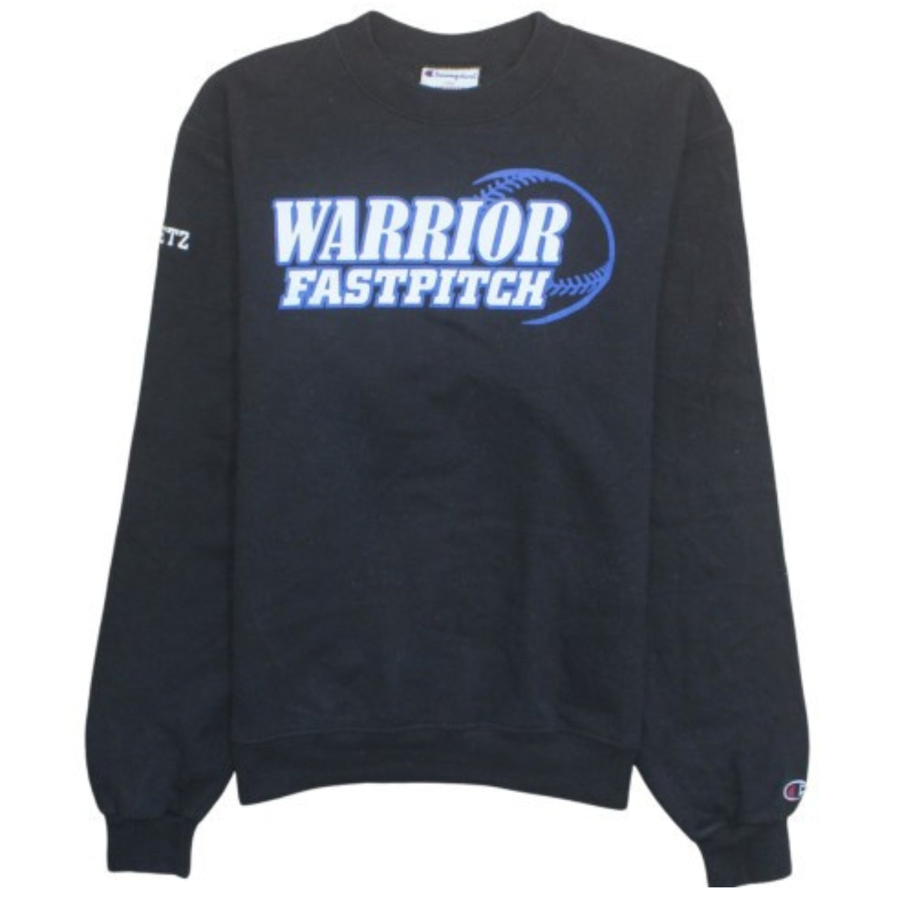 Champion Women's Black Warrior Fastpitch Sweatshirt Size S