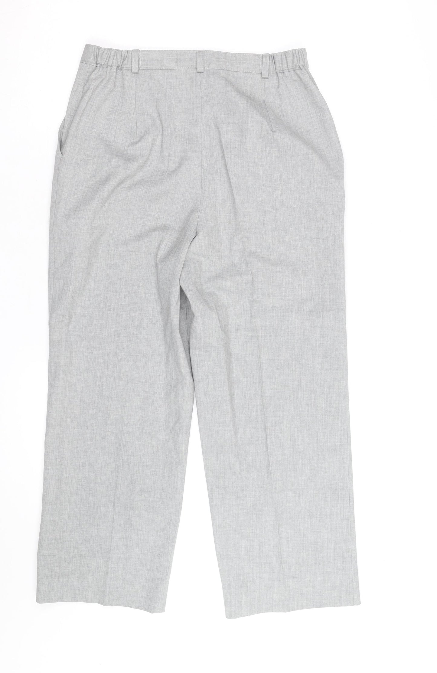 Country Collection Women's Grey Straight Leg Dress Pants Size 12 Regular