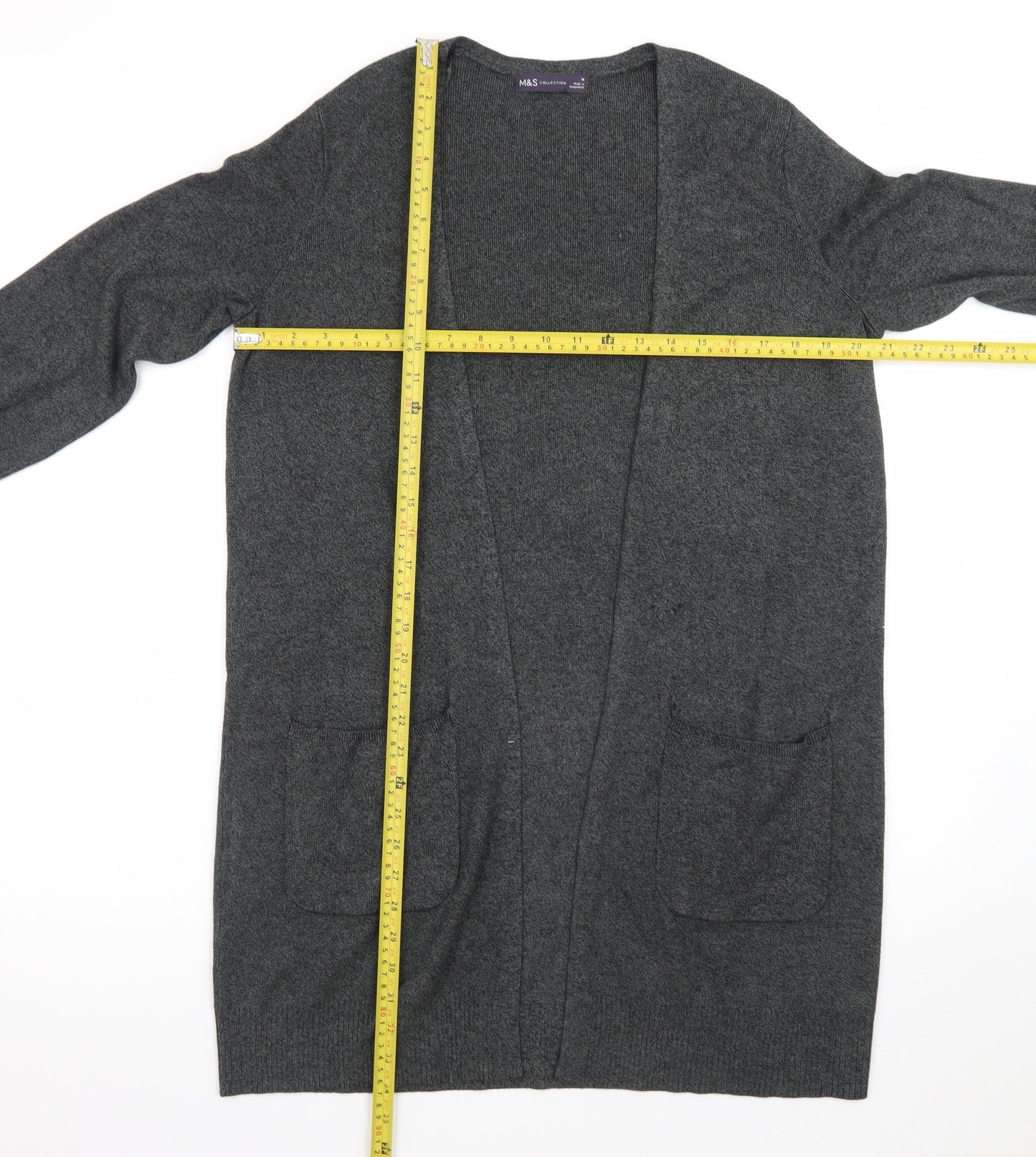 Marks and Spencer Women’s Grey Longline Knit Cardigan Medium