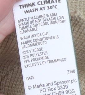Marks and Spencer Women Beige XS Knit Pullover Jumper
