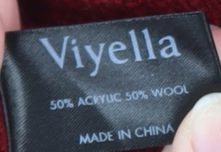 Viyella Womens Red Merino Wool Blend Sleeveless Vest XXL