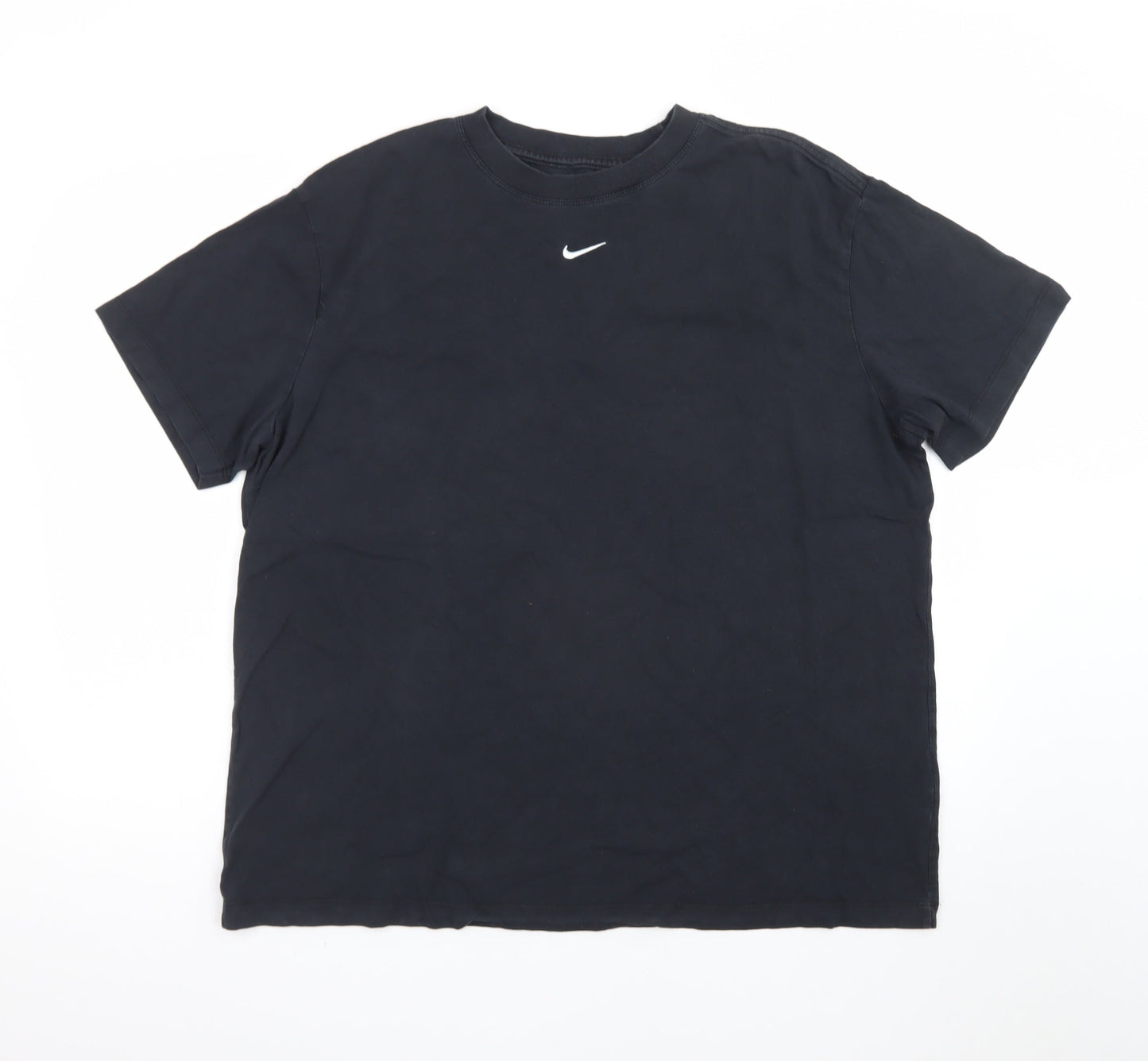Nike Men's Black Large Loose Fit Crew Neck T-Shirt